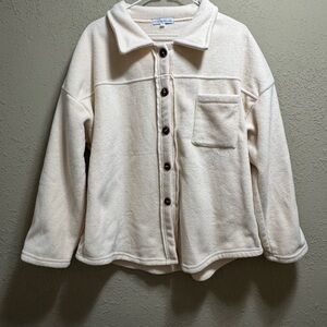 Elegant Cream Teddy Jacket for Women